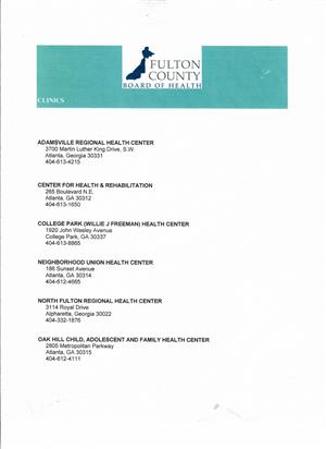 Fulton County Health Centers